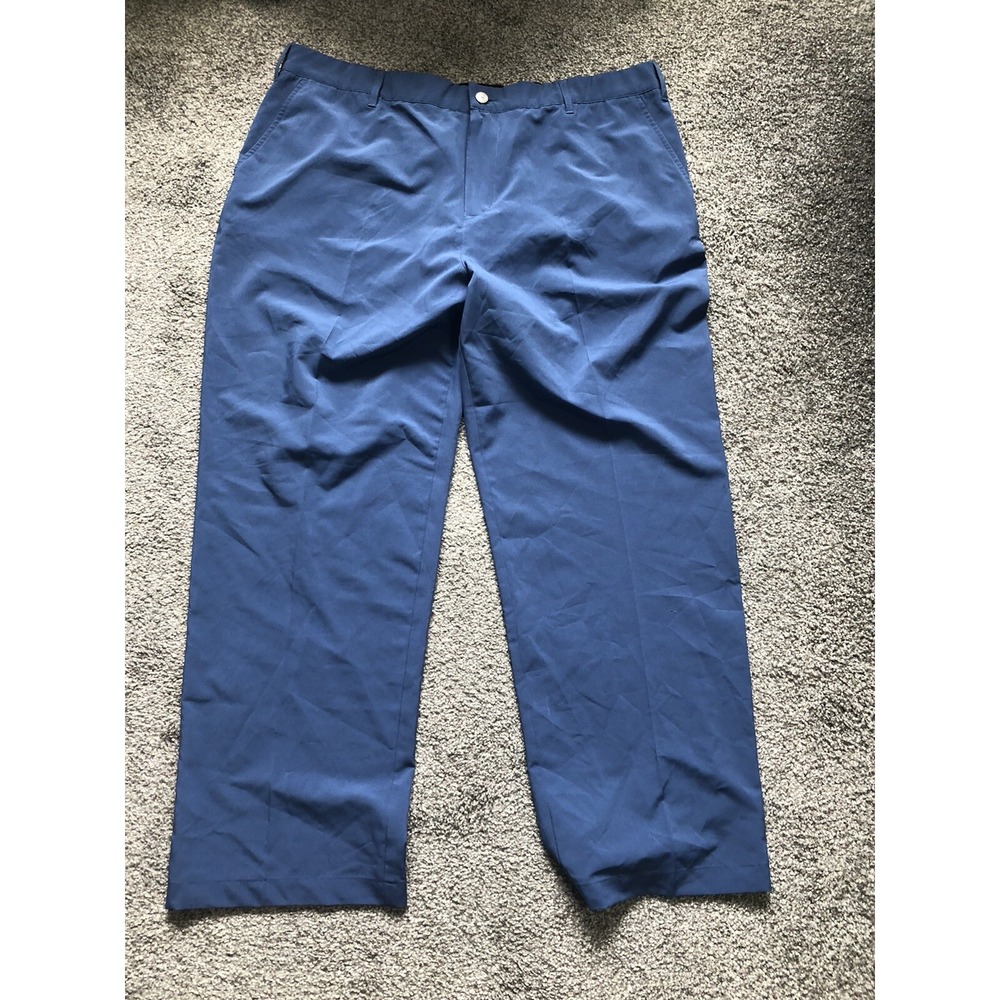 New SHORT PAR4 Men's Blue Polyester Blend‎ Golf Stretch Pants Size 40x30 NWOT